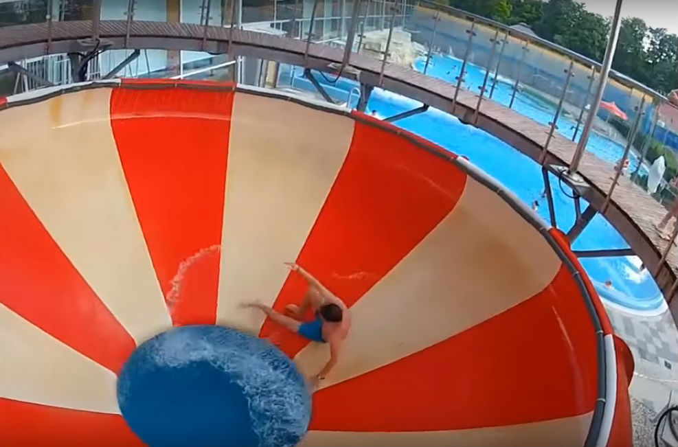 Aquapark Wrocław kamerą GoPro